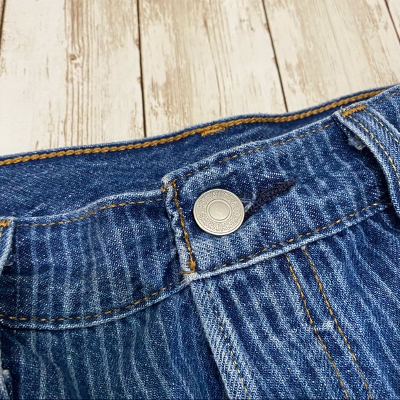 Levi’s 501 Vertical Stripes Cutoff Denim Shorts 31 - Picture 8 of 14